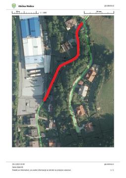 3. območje zapore  ceste - proti Jakopiču-